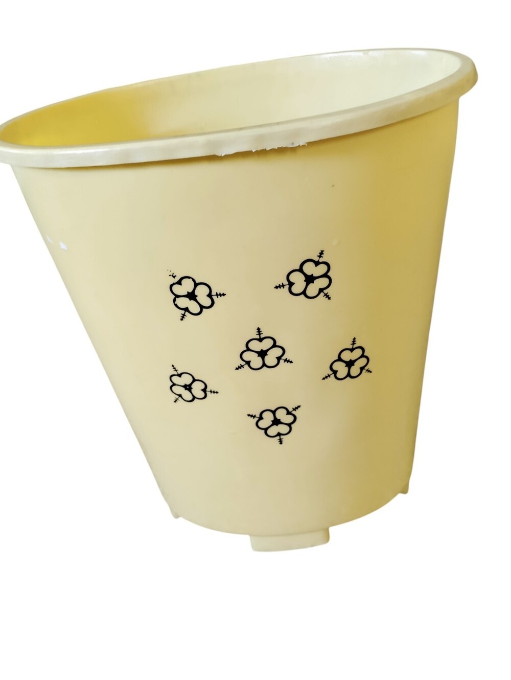 Vintage 1960s Rubbermaid Waste Basket Trash Can Atomic Retro